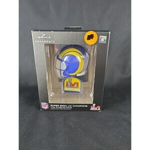 Hallmark 2022 Los Angeles Rams  Super Bowl LVI Champions  NFL Christmas Ornament